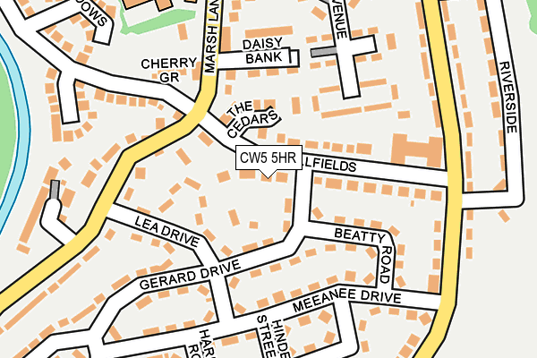 Map of SERIF PROPERTY LTD at local scale