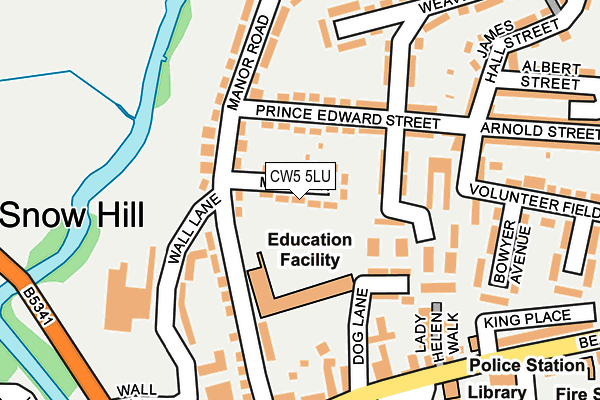 CW5 5LU map - OS OpenMap – Local (Ordnance Survey)