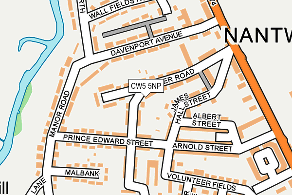 CW5 5NP map - OS OpenMap – Local (Ordnance Survey)