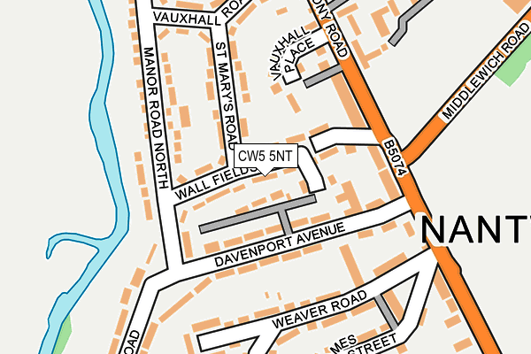 CW5 5NT map - OS OpenMap – Local (Ordnance Survey)