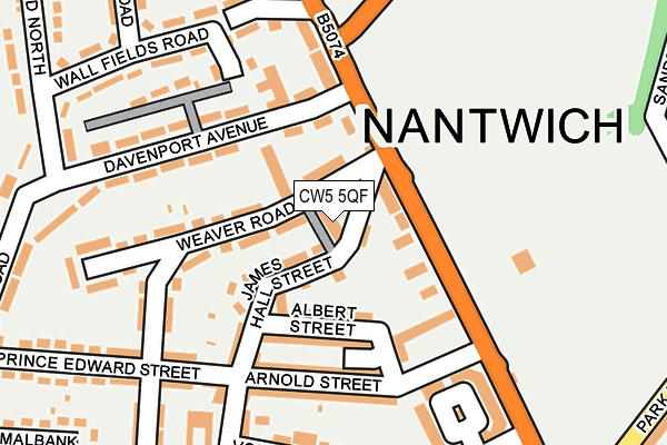 CW5 5QF map - OS OpenMap – Local (Ordnance Survey)