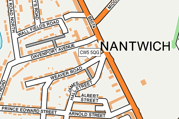 CW5 5QG map - OS OpenMap – Local (Ordnance Survey)