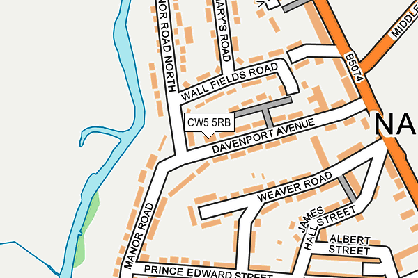 CW5 5RB map - OS OpenMap – Local (Ordnance Survey)