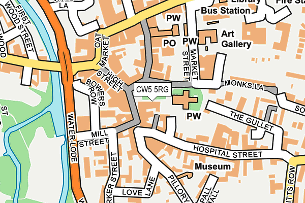 CW5 5RG map - OS OpenMap – Local (Ordnance Survey)