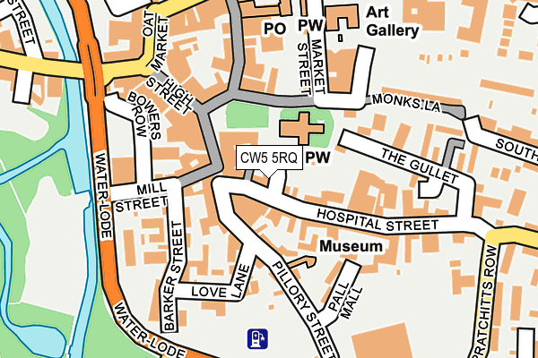 CW5 5RQ map - OS OpenMap – Local (Ordnance Survey)