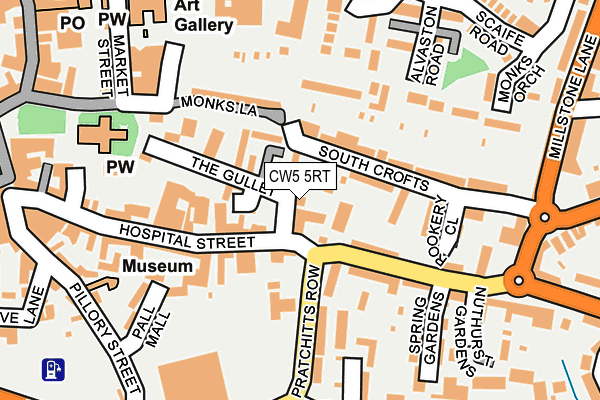 CW5 5RT map - OS OpenMap – Local (Ordnance Survey)