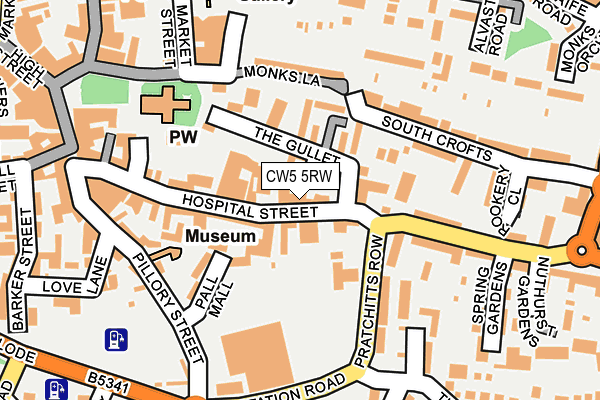Map of BOWER EDLESTON ARCHITECTS LIMITED at local scale
