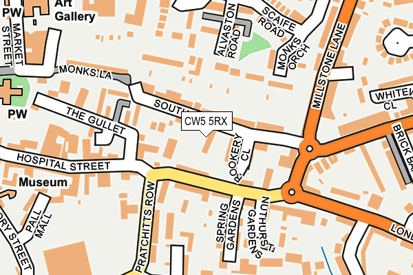 CW5 5RX map - OS OpenMap – Local (Ordnance Survey)