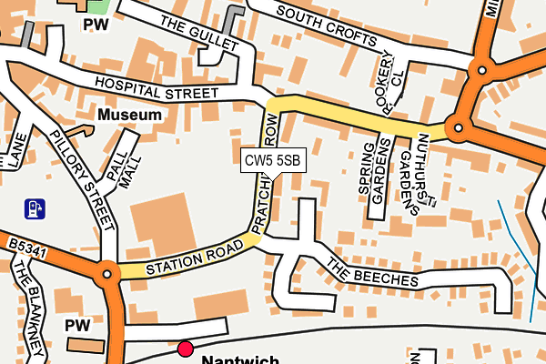 CW5 5SB map - OS OpenMap – Local (Ordnance Survey)