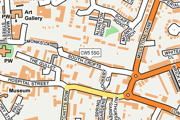 CW5 5SG map - OS OpenMap – Local (Ordnance Survey)