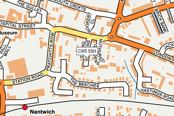 CW5 5SH map - OS OpenMap – Local (Ordnance Survey)