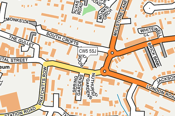 CW5 5SJ map - OS OpenMap – Local (Ordnance Survey)