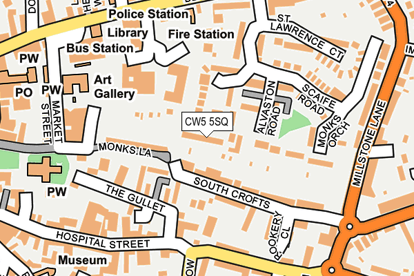 CW5 5SQ map - OS OpenMap – Local (Ordnance Survey)