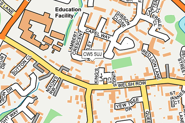 CW5 5UJ map - OS OpenMap – Local (Ordnance Survey)