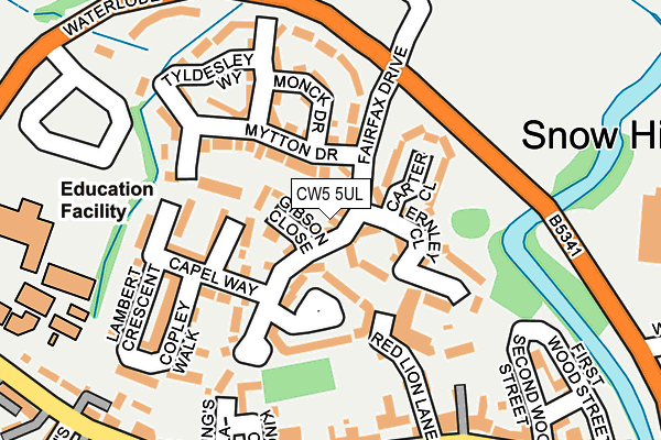 CW5 5UL map - OS OpenMap – Local (Ordnance Survey)