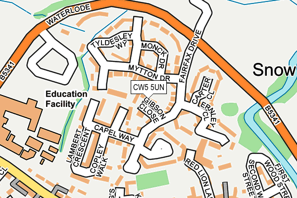 CW5 5UN map - OS OpenMap – Local (Ordnance Survey)