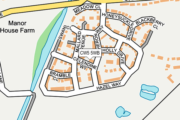 CW5 5WB map - OS OpenMap – Local (Ordnance Survey)