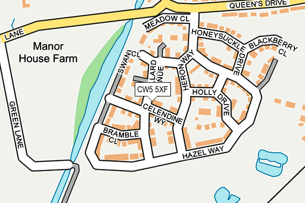 CW5 5XF map - OS OpenMap – Local (Ordnance Survey)