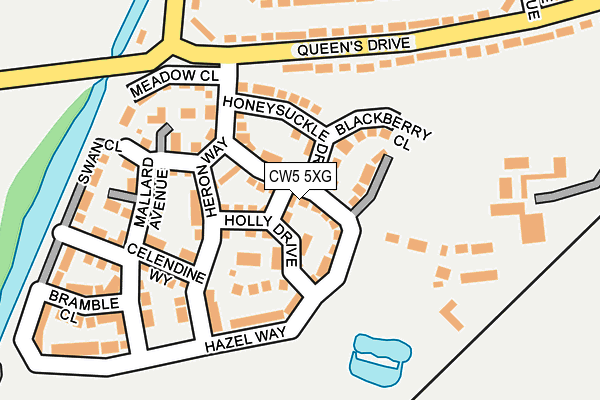 CW5 5XG map - OS OpenMap – Local (Ordnance Survey)