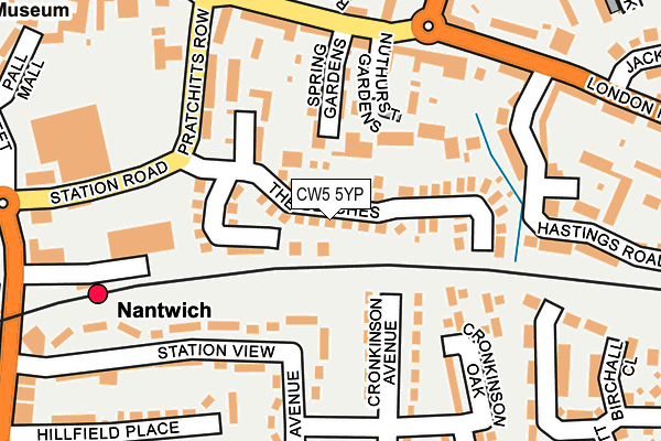 CW5 5YP map - OS OpenMap – Local (Ordnance Survey)