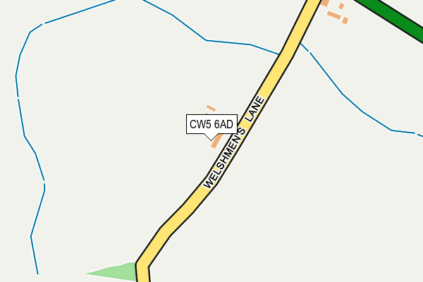 CW5 6AD map - OS OpenMap – Local (Ordnance Survey)