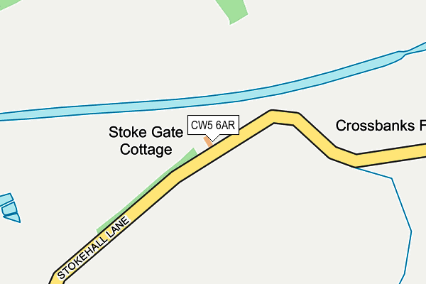 CW5 6AR map - OS OpenMap – Local (Ordnance Survey)