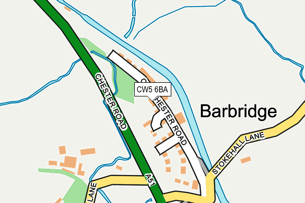 CW5 6BA map - OS OpenMap – Local (Ordnance Survey)