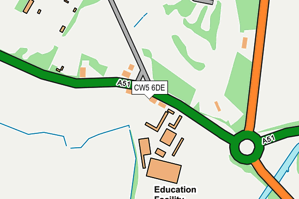 CW5 6DE map - OS OpenMap – Local (Ordnance Survey)