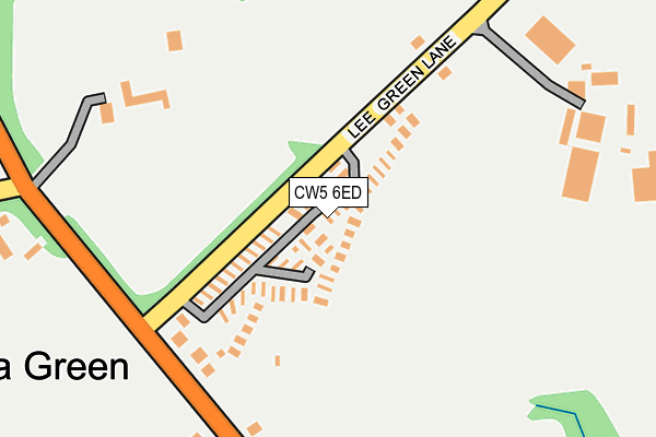 CW5 6ED map - OS OpenMap – Local (Ordnance Survey)