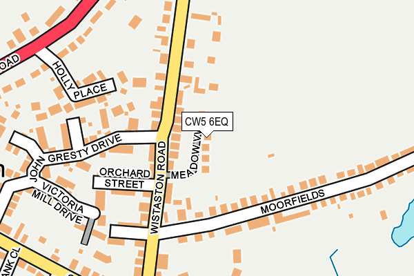 CW5 6EQ map - OS OpenMap – Local (Ordnance Survey)