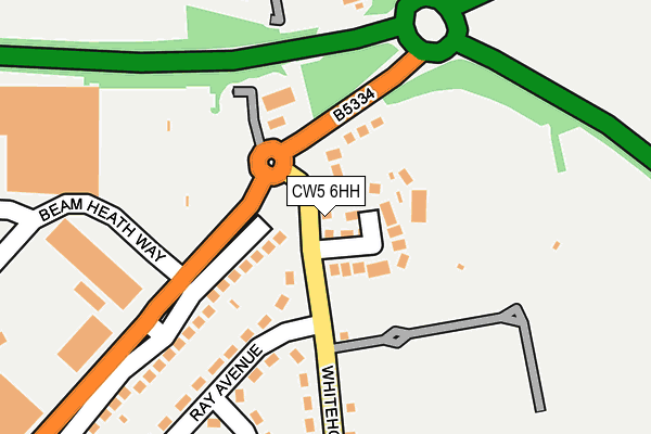 CW5 6HH map - OS OpenMap – Local (Ordnance Survey)