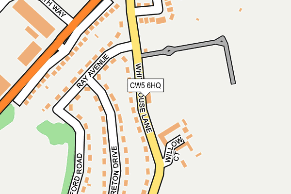 CW5 6HQ map - OS OpenMap – Local (Ordnance Survey)
