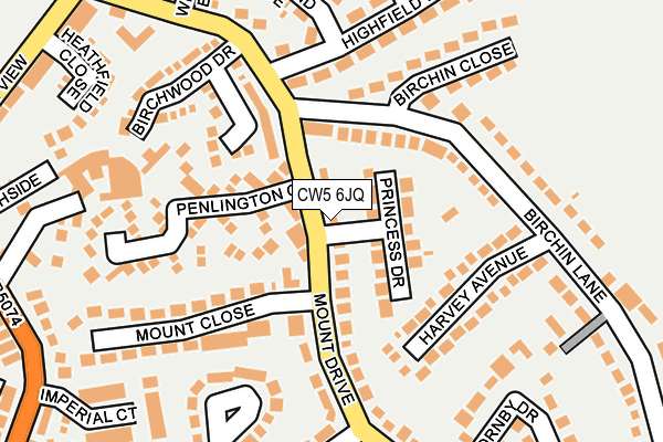 CW5 6JQ map - OS OpenMap – Local (Ordnance Survey)