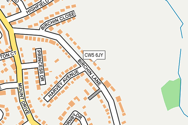 CW5 6JY map - OS OpenMap – Local (Ordnance Survey)
