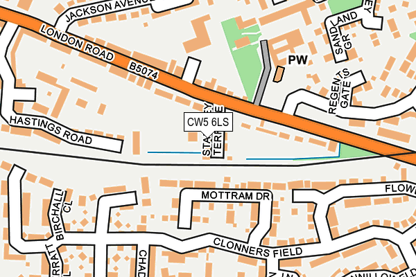 CW5 6LS map - OS OpenMap – Local (Ordnance Survey)