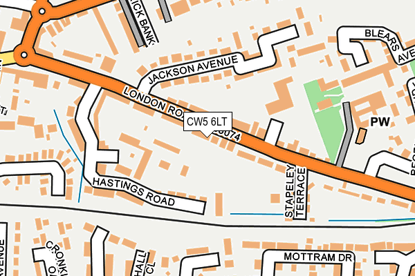 CW5 6LT map - OS OpenMap – Local (Ordnance Survey)