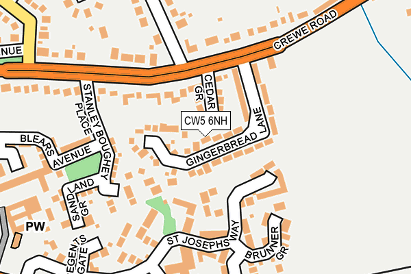 CW5 6NH map - OS OpenMap – Local (Ordnance Survey)
