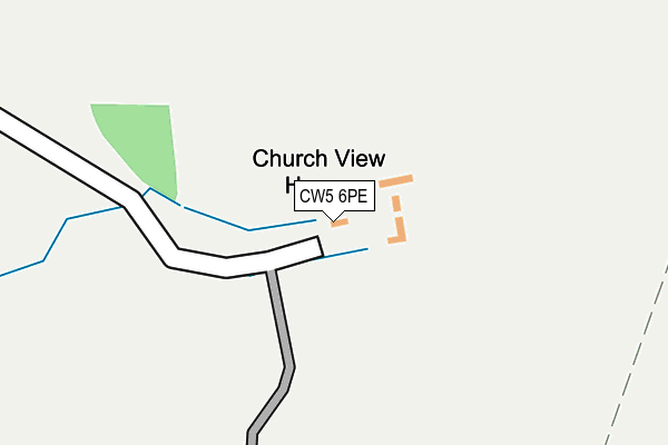 CW5 6PE map - OS OpenMap – Local (Ordnance Survey)