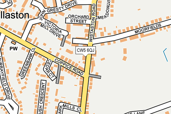 CW5 6QJ map - OS OpenMap – Local (Ordnance Survey)