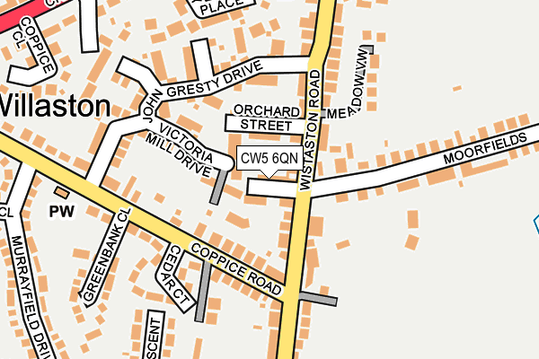 CW5 6QN map - OS OpenMap – Local (Ordnance Survey)