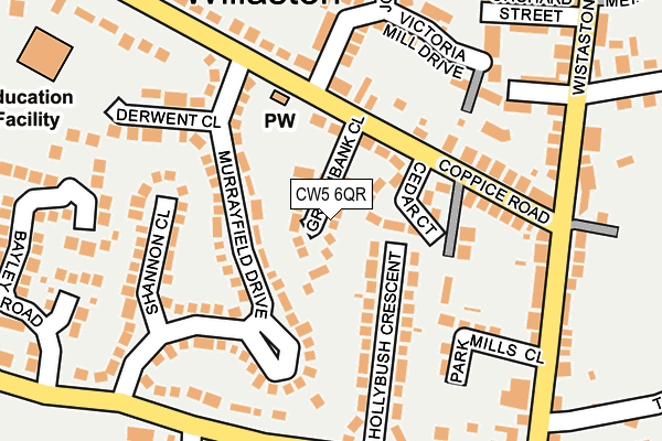 CW5 6QR map - OS OpenMap – Local (Ordnance Survey)