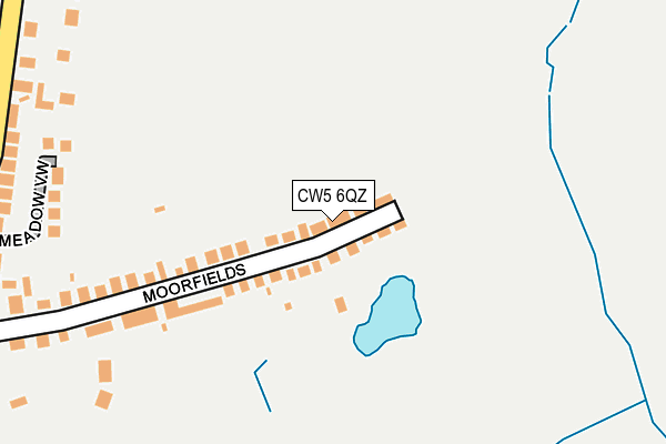 CW5 6QZ map - OS OpenMap – Local (Ordnance Survey)