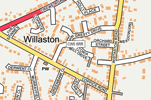 CW5 6RR map - OS OpenMap – Local (Ordnance Survey)