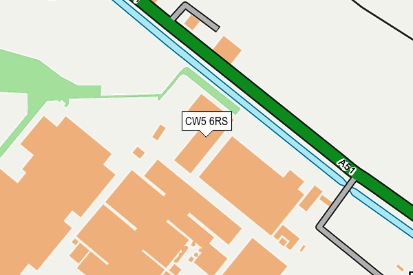 CW5 6RS map - OS OpenMap – Local (Ordnance Survey)