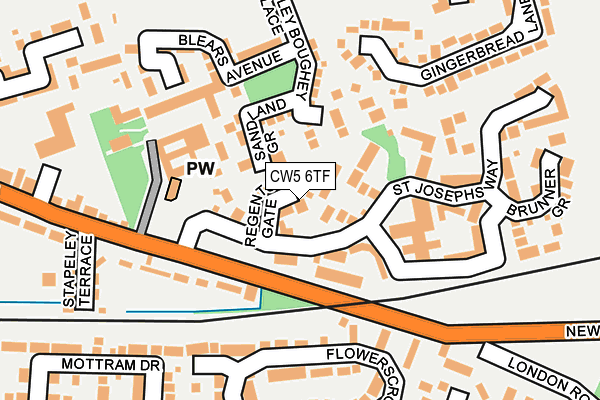 CW5 6TF map - OS OpenMap – Local (Ordnance Survey)