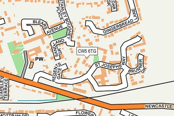 CW5 6TG map - OS OpenMap – Local (Ordnance Survey)