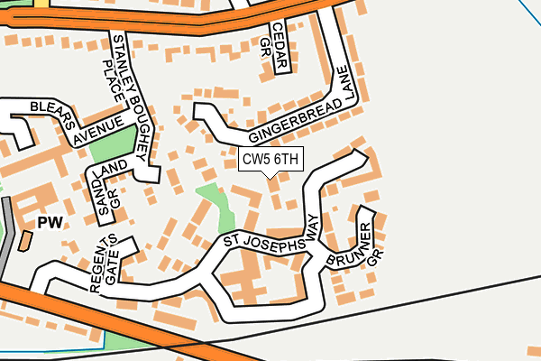 CW5 6TH map - OS OpenMap – Local (Ordnance Survey)