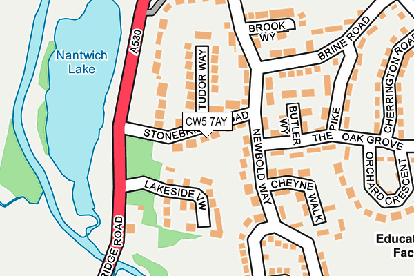 CW5 7AY map - OS OpenMap – Local (Ordnance Survey)