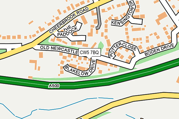 CW5 7BQ map - OS OpenMap – Local (Ordnance Survey)