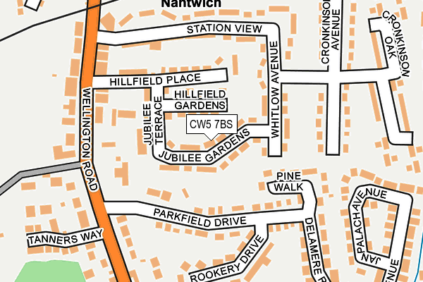 CW5 7BS map - OS OpenMap – Local (Ordnance Survey)